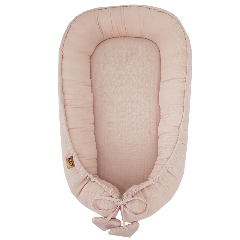 Gnijezdo za bebe od muslina ROSE PINK Gnijezdo za bebe od muslina ROSE PINK