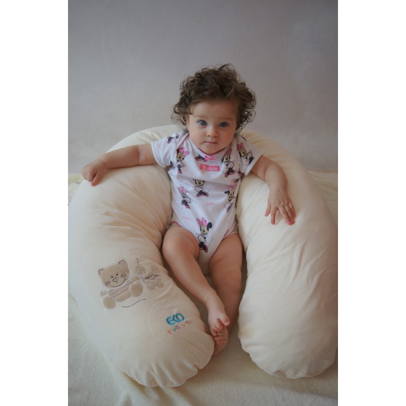 Pillow for Mum and Baby TURQUOISE LEAVES Pillow for Mum and Baby TURQUOISE LEAVES