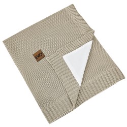 Bamboo knitted blanket with...