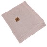 Bamboo knitted blanket with fur fabric lining