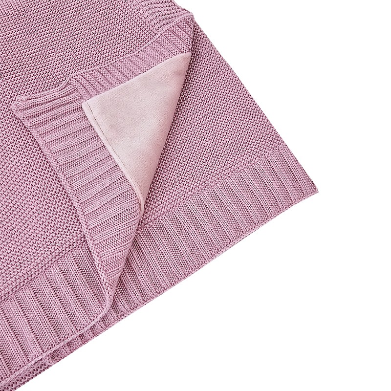 Plediņš bambusa ar kažokāda oderīti LILAC