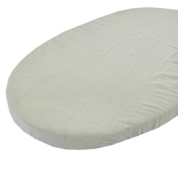 Муслиновый tрикотажный лист с резинкой 40 x 80 cm MINT Муслиновый tрикотажный лист с резинкой 40 x 80 cm MINT