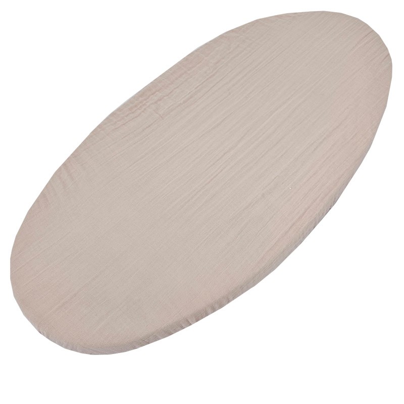 Муслиновый tрикотажный лист с резинкой 40 x 80 cm ROSE PINK Муслиновый tрикотажный лист с резинкой 40 x 80 cm ROSE PINK