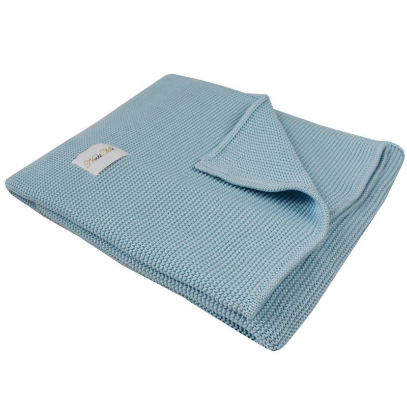 Couverture en coton TURQUOISE Couverture en coton TURQUOISE