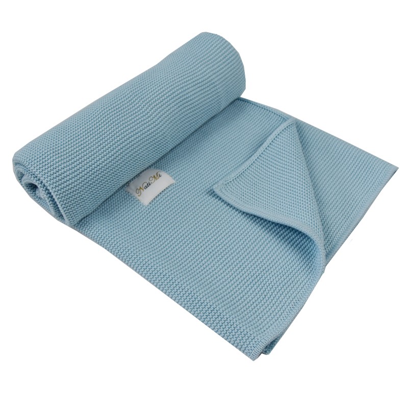 Couverture en coton TURQUOISE