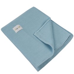 Couverture en coton TURQUOISE