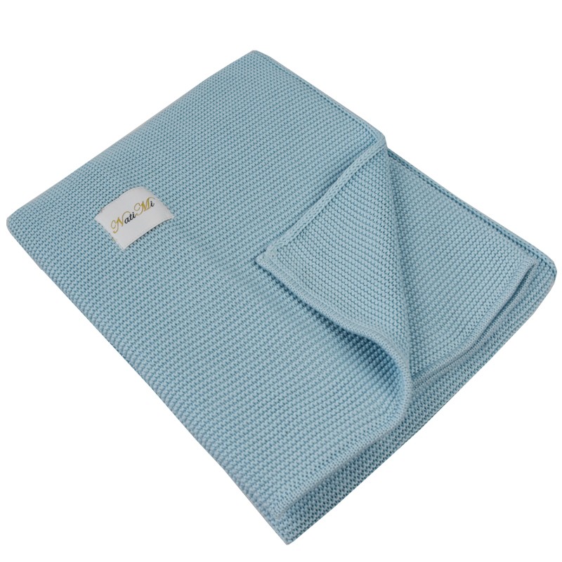 Couverture en coton TURQUOISE Couverture en coton TURQUOISE
