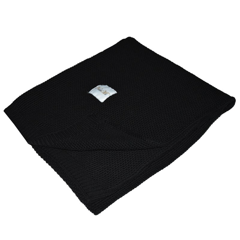 Couverture en coton NOIR Couverture en coton NOIR