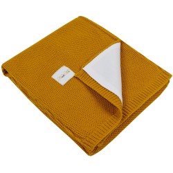 Couverture avec doublure en coton MUSTARD YELLOW