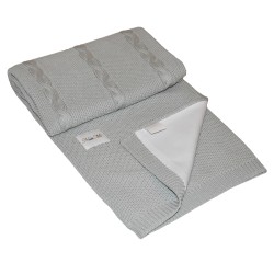 Blanket with cotton lining GREY