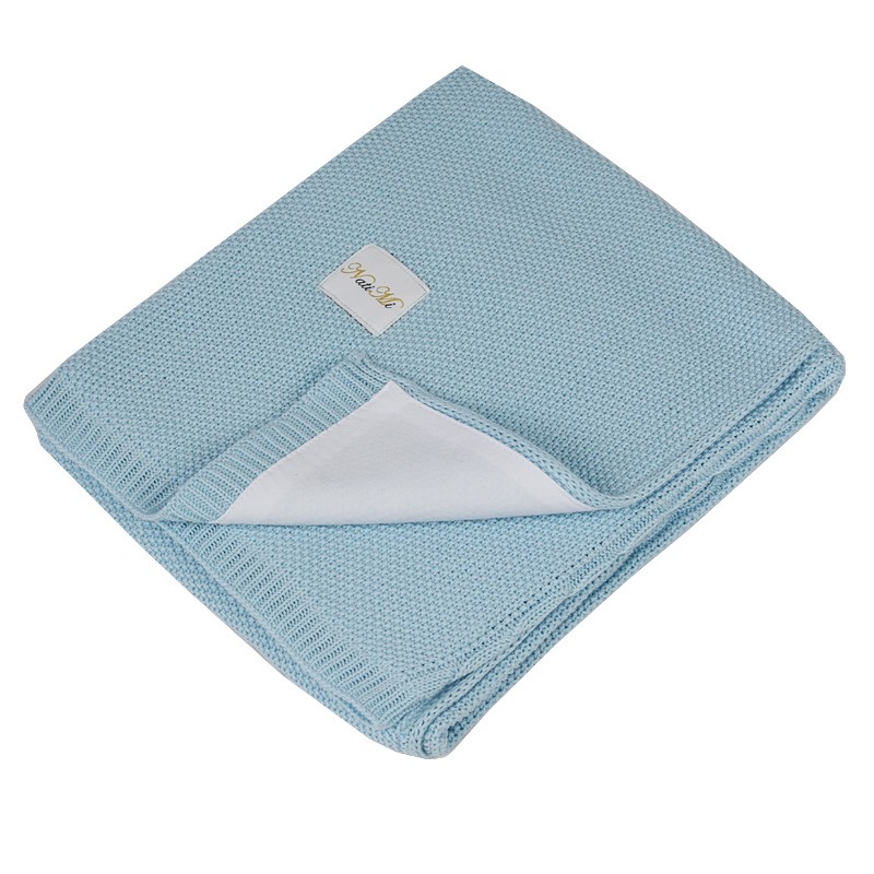 Couverture avec doublure en coton TURQUOISE Couverture avec doublure en coton TURQUOISE