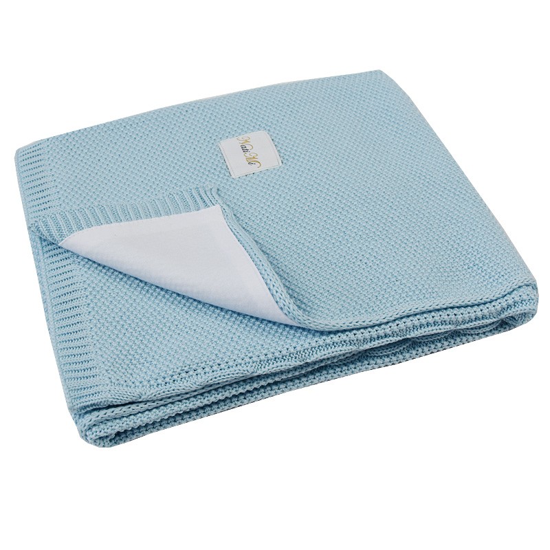 Couverture avec doublure en coton TURQUOISE Couverture avec doublure en coton TURQUOISE