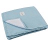 TURQUOISE cotton lined blanket