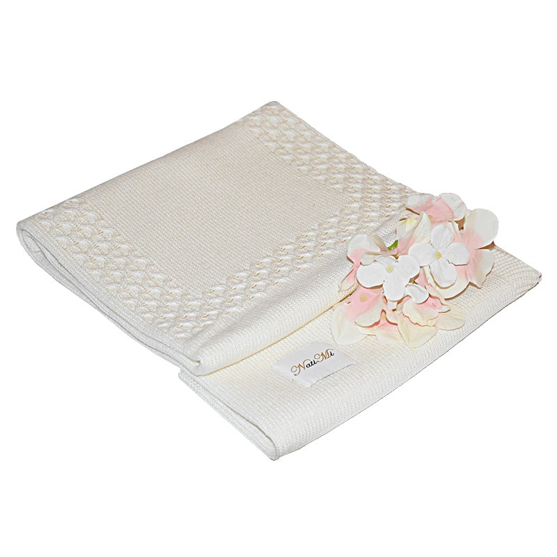 ECRU cotton blanket ECRU cotton blanket