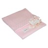 Ružová bavlnená deka