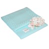 Couverture en coton TURQUOISE