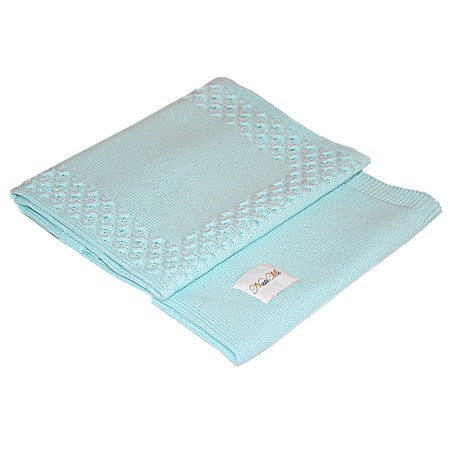 Couverture en coton TURQUOISE