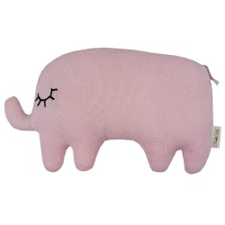 Knitted pillow Elephant PINK