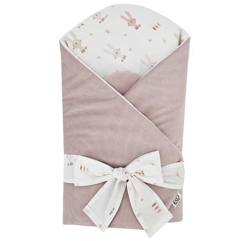 VELVET Pamučni Baby Wrap  BUNNY/ROSE PINK