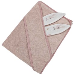 Хлопковый банный халат BUNNY/ROSE PINK