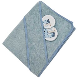 Peignoir en bambou GIRAFFE/BLUE Peignoir en bambou GIRAFFE/BLUE