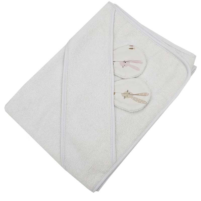 Peignoir en bambou BUNNY/WHITE Peignoir en bambou BUNNY/WHITE