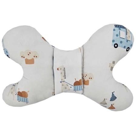 Butterfly pillow GIRAFFE/BLUE