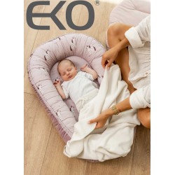 VELVET gnijezdo za bebe BUNNY/ROSE PINK VELVET gnijezdo za bebe BUNNY/ROSE PINK