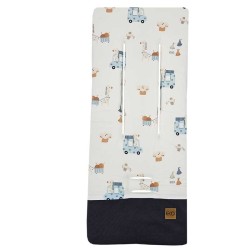 Housse de landau avec mousse MEMORY GIRAFFE/BLUE Housse de landau avec mousse MEMORY GIRAFFE/BLUE