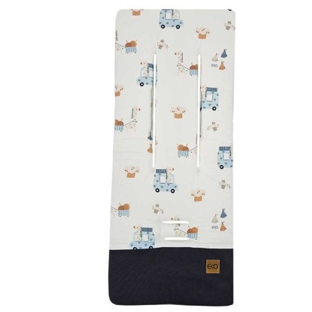 Bērnu ratiņu ieliktnis ar putuplastu MEMORY GIRAFFE/BLUE