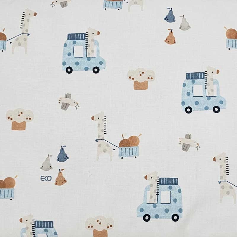 Подушка для кормления VELVET GIRAFFE/BLUE