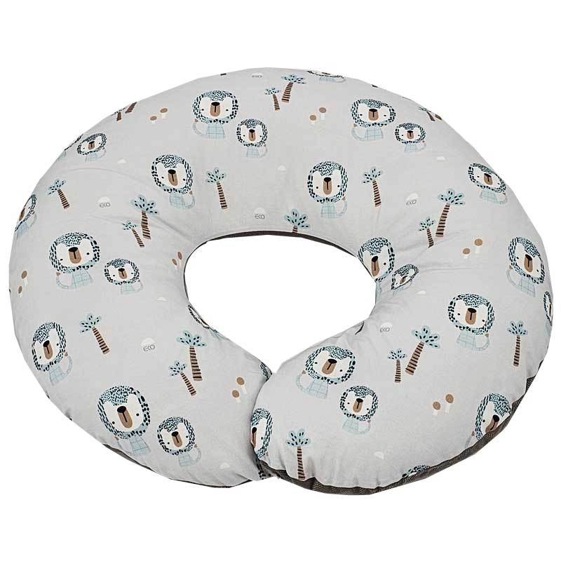 Sametový croissant na kojení LION/BEIGE Sametový croissant na kojení LION/BEIGE