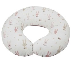 Sametový croissant na kojení BUNNY/ROSE PINK Sametový croissant na kojení BUNNY/ROSE PINK