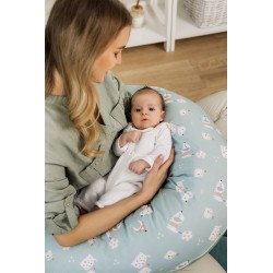 Velvet breastfeeding croissant GIRAFFE/BLUE