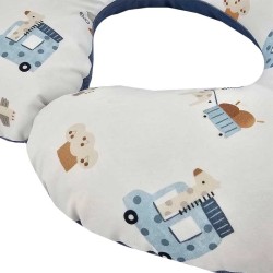 Bársonyos szoptatós croissant GIRAFFE/BLUE Bársonyos szoptatós croissant GIRAFFE/BLUE