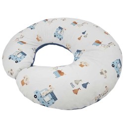 Bársonyos szoptatós croissant GIRAFFE/BLUE Bársonyos szoptatós croissant GIRAFFE/BLUE