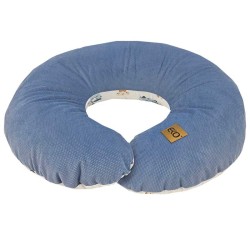 Zamatový croissant na dojčenie GIRAFFE/BLUE Zamatový croissant na dojčenie GIRAFFE/BLUE