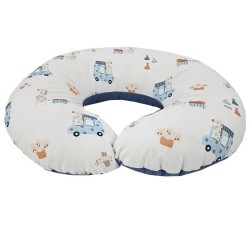 Bársonyos szoptatós croissant GIRAFFE/BLUE Bársonyos szoptatós croissant GIRAFFE/BLUE