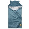 Sleeping bag for car seat VELVET 3- and 5-point belts LION/GREEN SEA