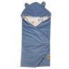 Sleeping bag for car seat VELVET 3- and 5-point belts GIRAFFE/BLUE