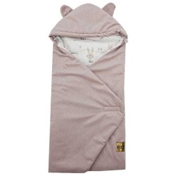 Vreća za spavanje za autosjedalicu VELVET, pojasevi u 3 i 5 točaka BUNNY/ROSE PINK Vreća za spavanje za autosjedalicu VELVET, pojasevi u 3 i 5 točaka BUNNY/ROSE PINK