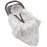 Sac de couchage pour siège auto VELVET harnais 3 points et 5 points BUNNY/ROSE PINK Sac de couchage pour siège auto VELVET harnais 3 points et 5 points BUNNY/ROSE PINK