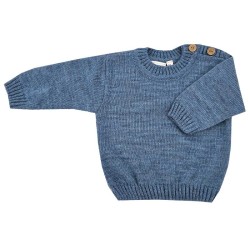 Pullover mit Alpaka BLUE