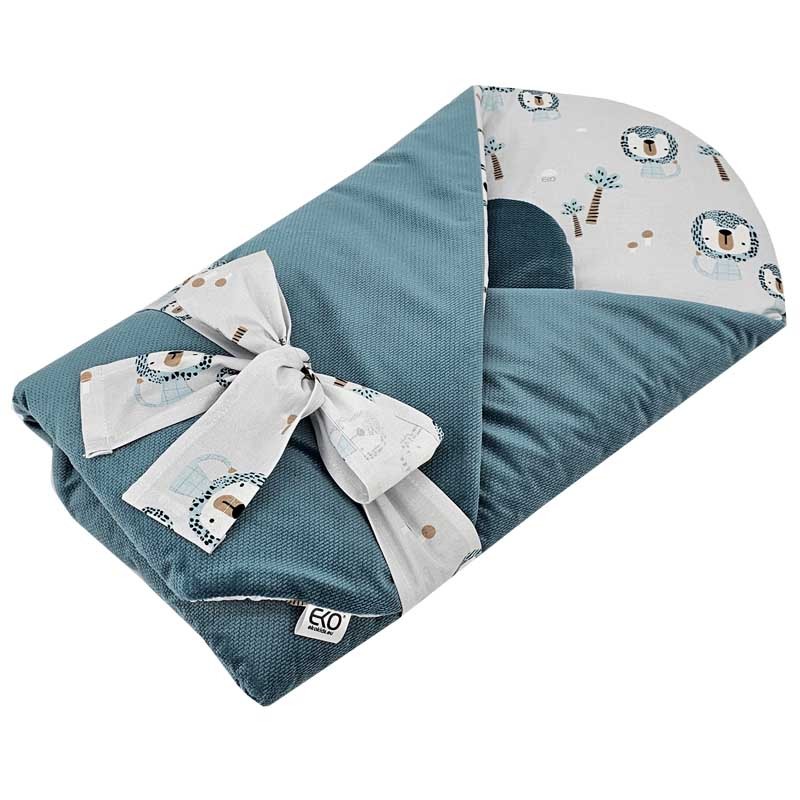 VELVET Pamučni Baby Wrap LION/GREEN SEA