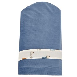 Bavlnený zavinovačka s VELVET GIRAFFE/BLUE Bavlnený zavinovačka s VELVET GIRAFFE/BLUE