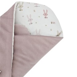 VELVET Pamučni Baby Wrap  BUNNY/ROSE PINK