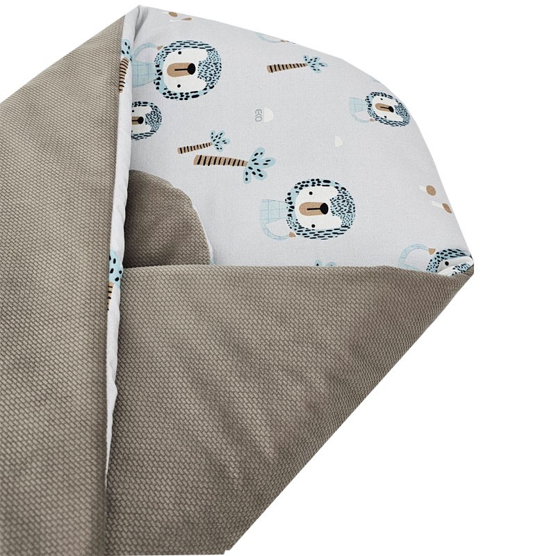 Bavlněný zavinovačka se vzorem VELVET LION/BEIGE