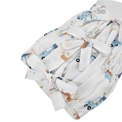 Bedruckter Baumwollkegel mit Kokosnuss GIRAFFE Bedruckter Baumwollkegel mit Kokosnuss GIRAFFE