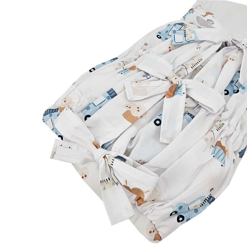Printed cotton horn with coconut GIRAFFE Printed cotton horn with coconut GIRAFFE