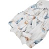 Printed cotton horn with coconut GIRAFFE Printed cotton horn with coconut GIRAFFE